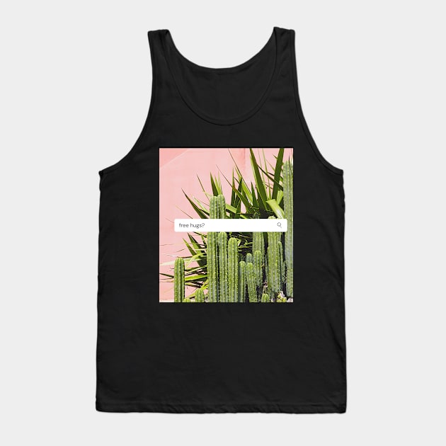 Free Hugs Cactus Tank Top by reneeluz